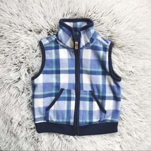 Carter's fleece plaid vest